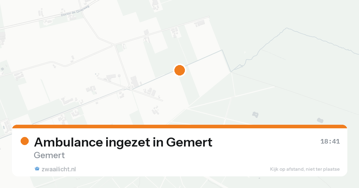 Ambulance ingezet in Gemert — 24 jun 2026