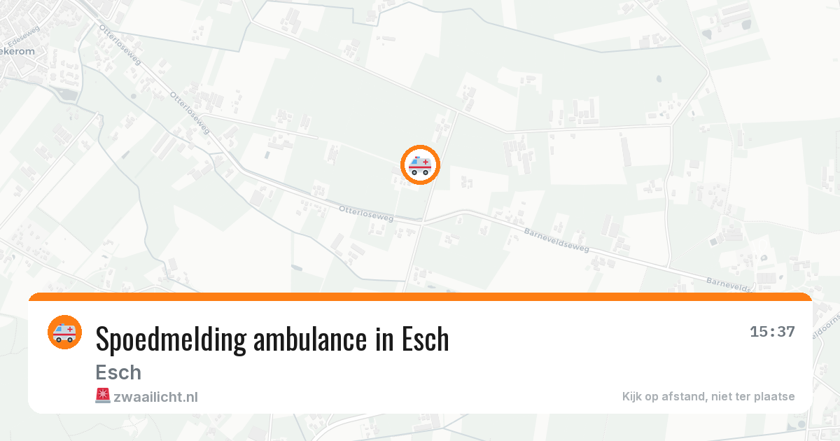Spoedmelding ambulance in Esch — 31 jan 2026