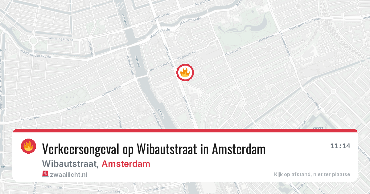 Verkeersongeval op Wibautstraat in Amsterdam — 27 jun 2026