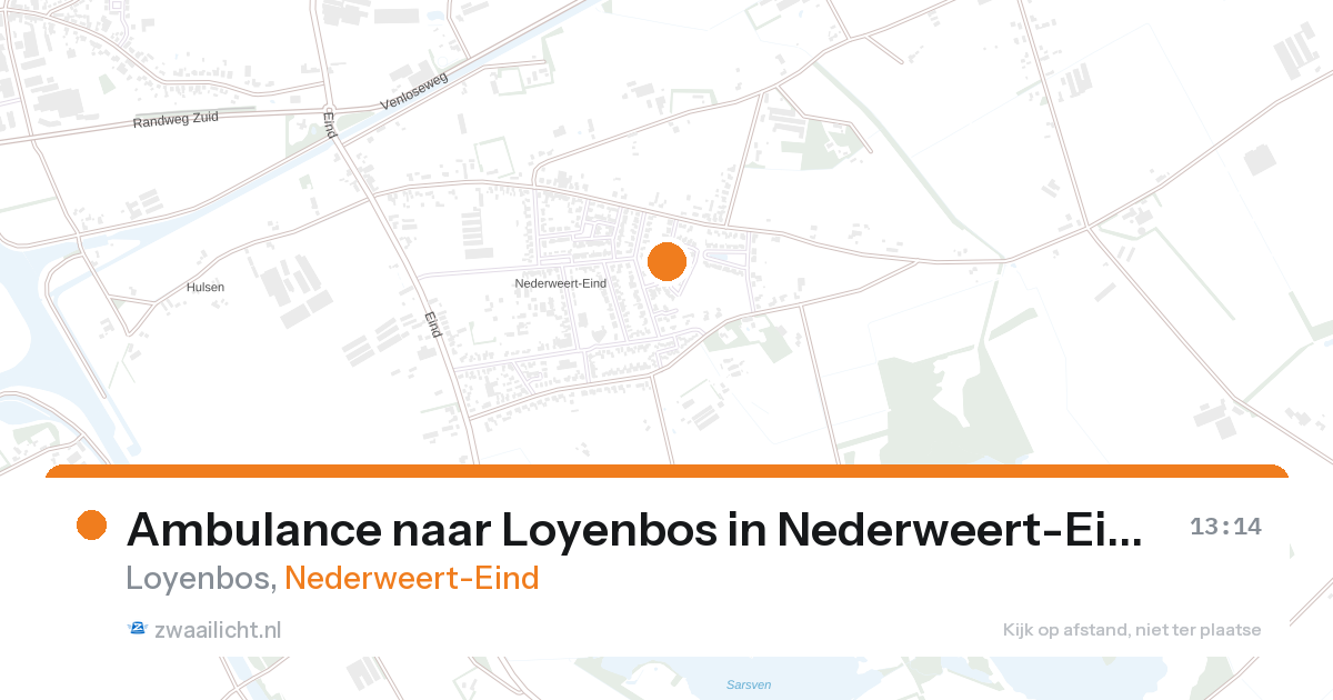 Ambulance naar Loyenbos in Nederweert-Eind — 27 aug 2026