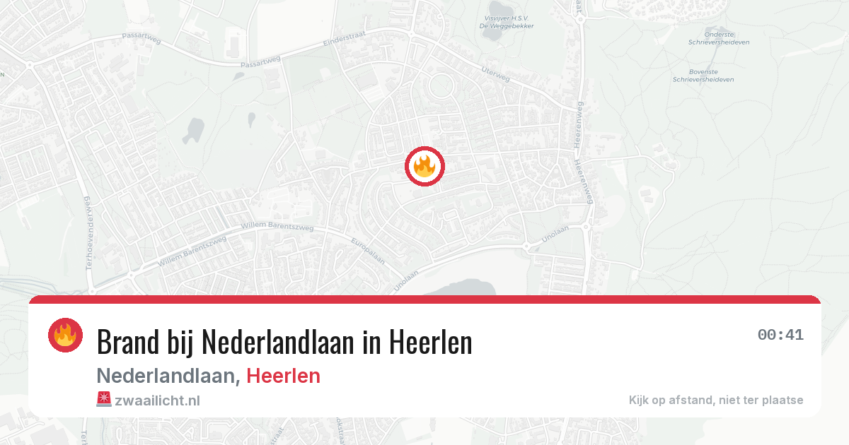 Brand bij Nederlandlaan in Heerlen — 7 jun 2026