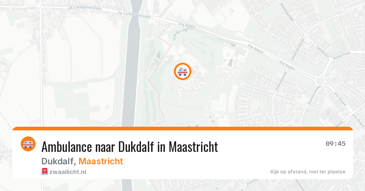 Ambulance naar Dukdalf in Maastricht — 27 jul 2026