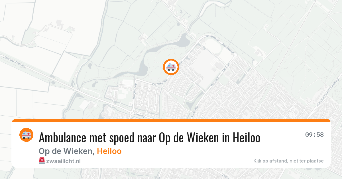 Ambulance met spoed naar Op de Wieken in Heiloo — 22 mei 2026