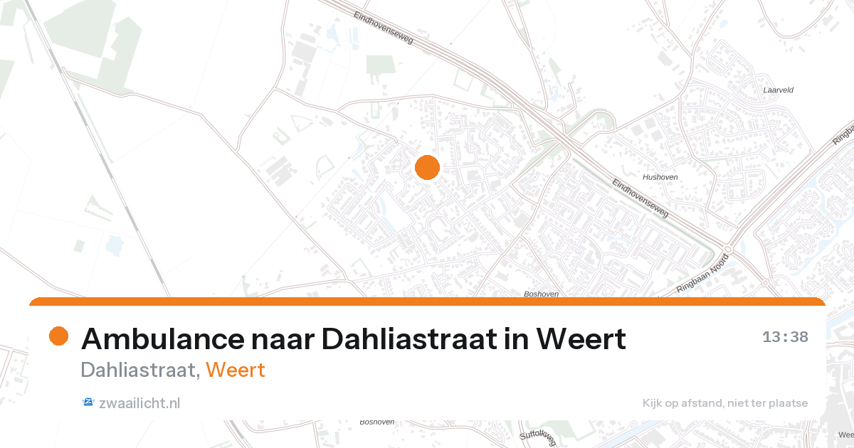 Ambulance naar Dahliastraat in Weert — 27 aug 2026