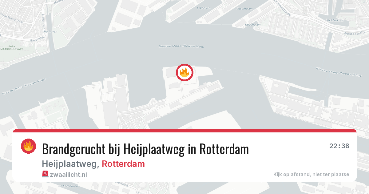 Brandgerucht bij Heijplaatweg in Rotterdam — 5 jul 2026