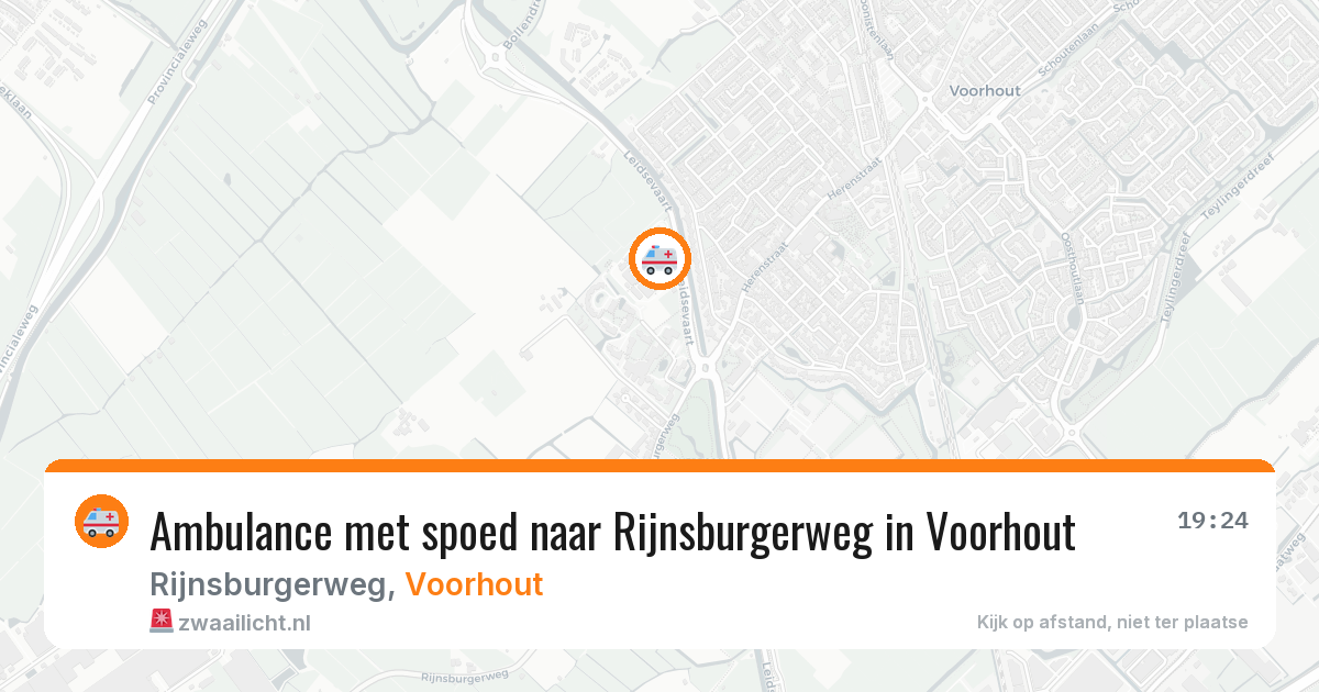 Ambulance met spoed naar Rijnsburgerweg in Voorhout — 21 jan 2026