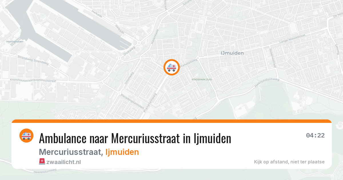 Ambulance naar Mercuriusstraat in Ijmuiden — 26 mrt 2026