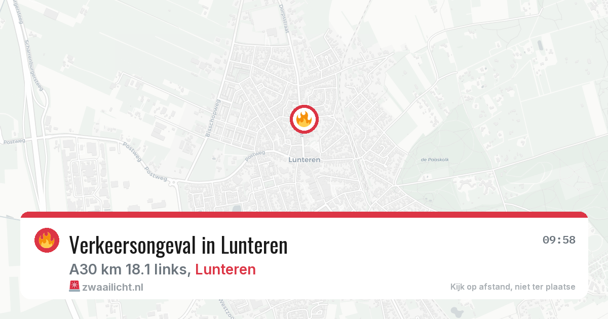 Verkeersongeval in Lunteren — 20 mei 2026