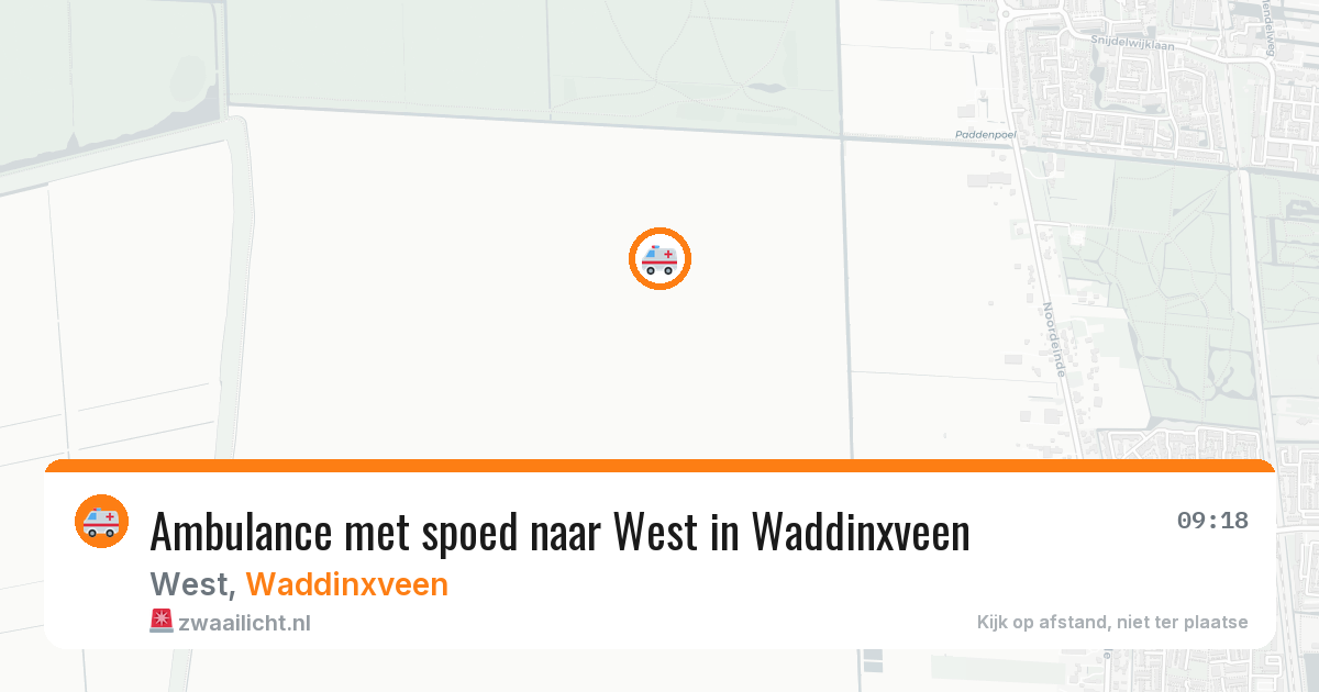 Ambulance met spoed naar West in Waddinxveen — 4 jul 2026