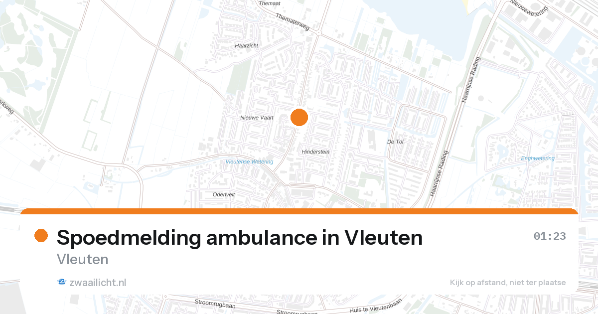 Spoedmelding ambulance in Vleuten — 1 feb 2026