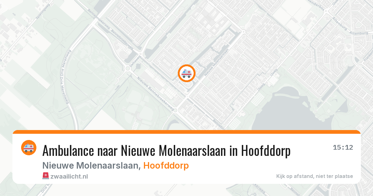 Ambulance naar Nieuwe Molenaarslaan in Hoofddorp — 1 jul 2026