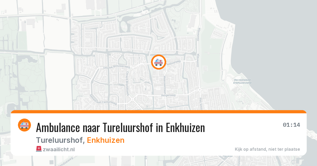 Ambulance naar Tureluurshof in Enkhuizen — 19 apr 2026