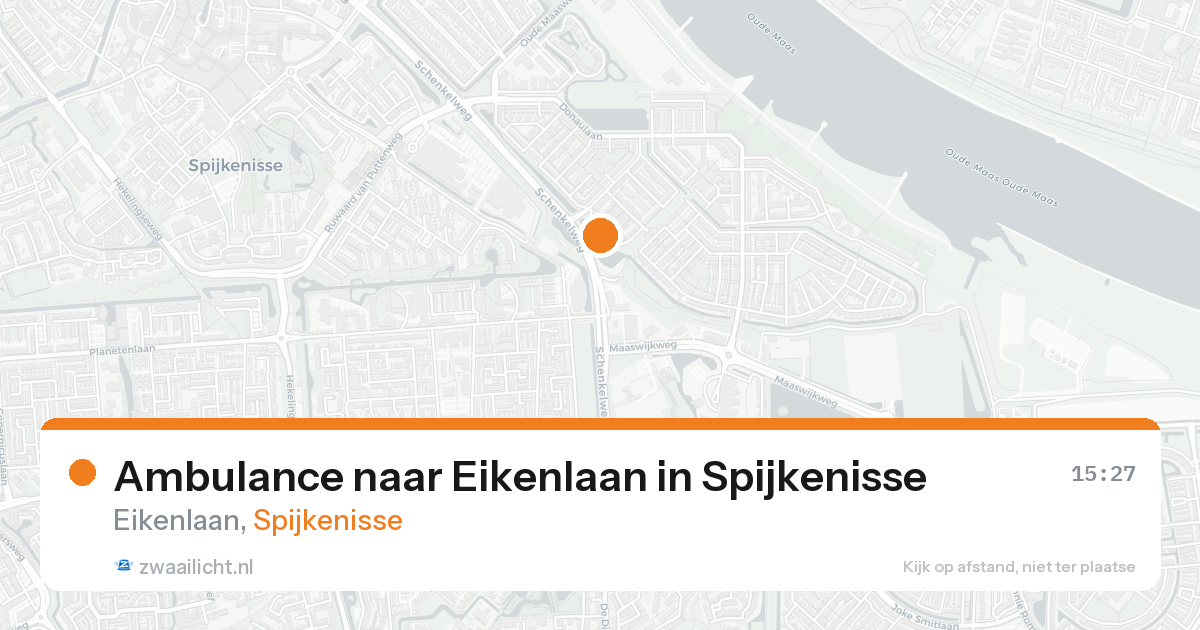 Ambulance naar Eikenlaan in Spijkenisse — 8 jul 2026