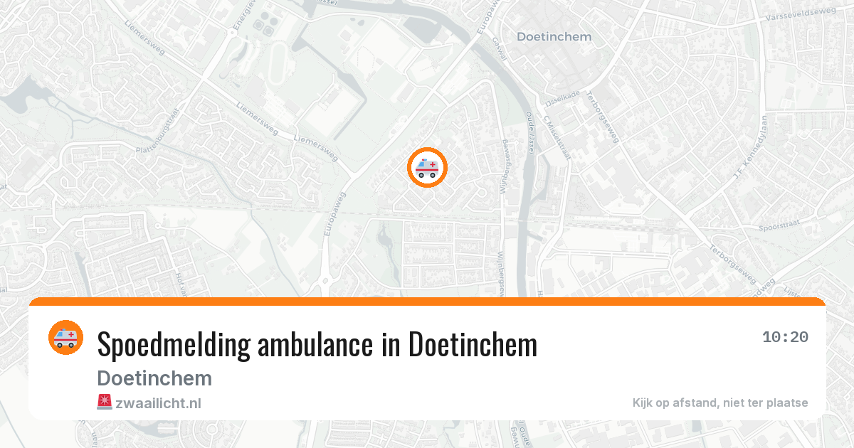 Spoedmelding ambulance in Doetinchem — 7 jul 2026