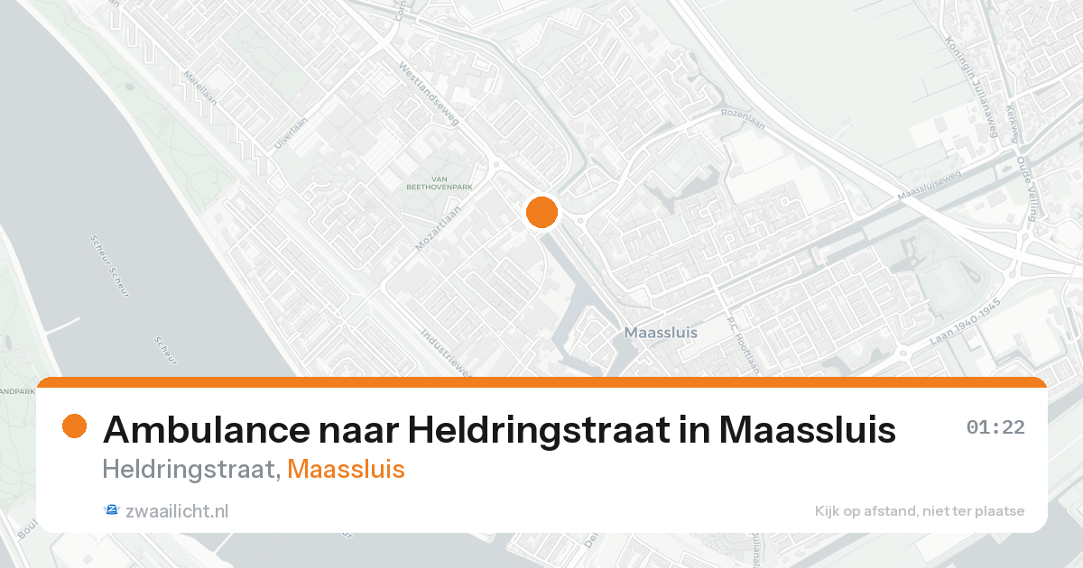 Ambulance naar Heldringstraat in Maassluis — 15 aug 2026
