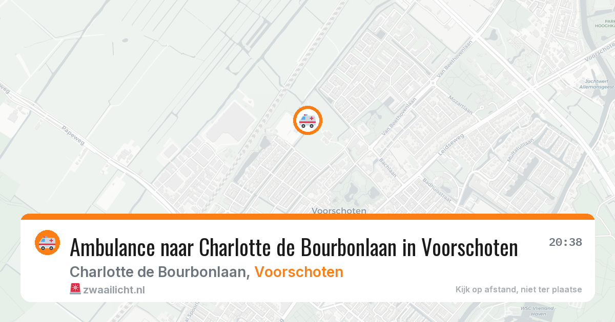 Ambulance naar Charlotte de Bourbonlaan in Voorschoten — 3 jul 2026