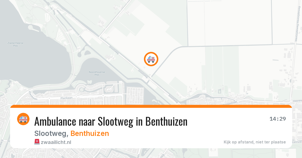 Ambulance naar Slootweg in Benthuizen — 21 apr 2026