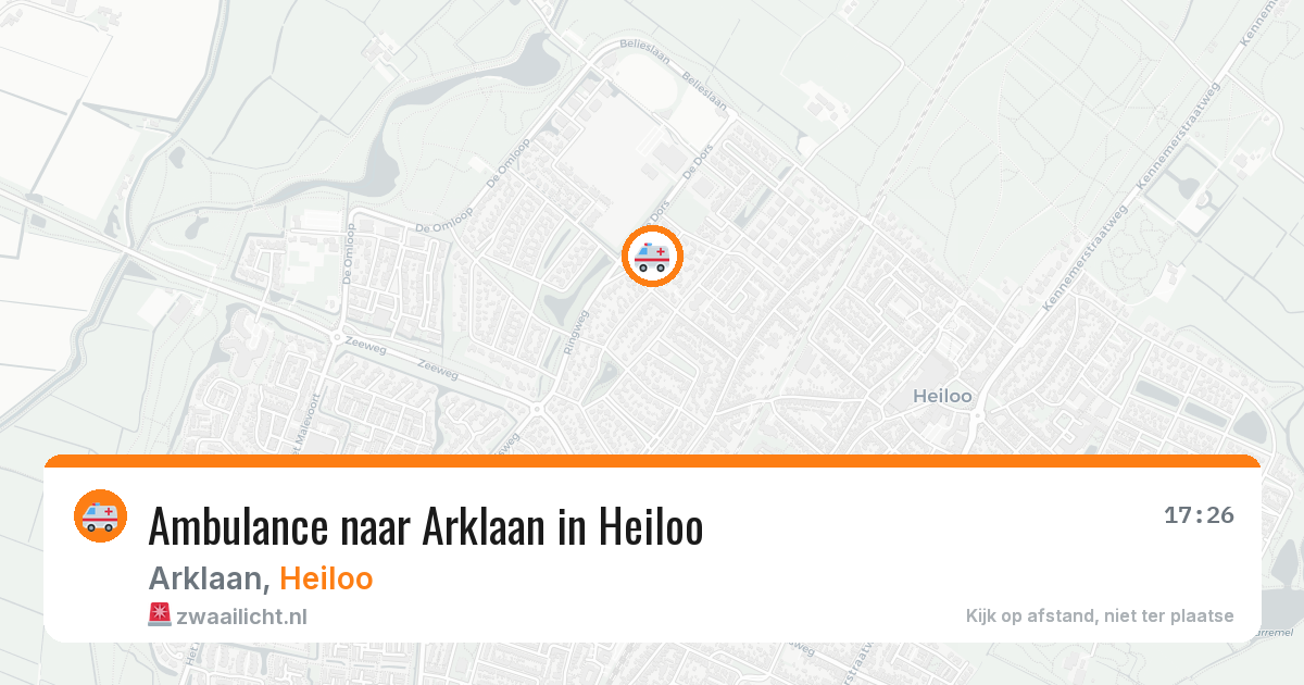 Ambulance naar Arklaan in Heiloo — 22 mei 2026