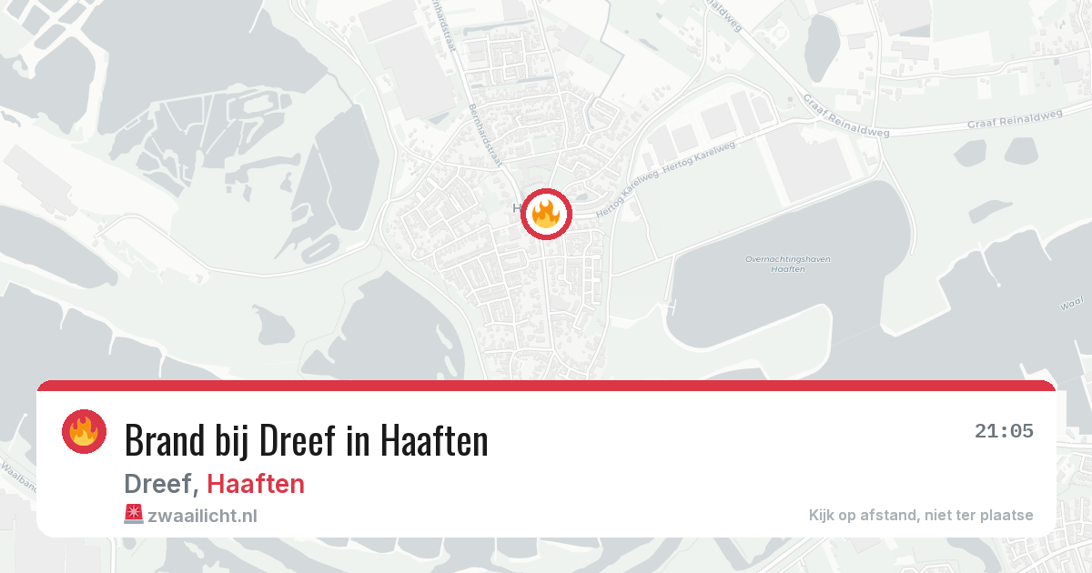 Brand bij Dreef in Haaften — 14 jul 2026