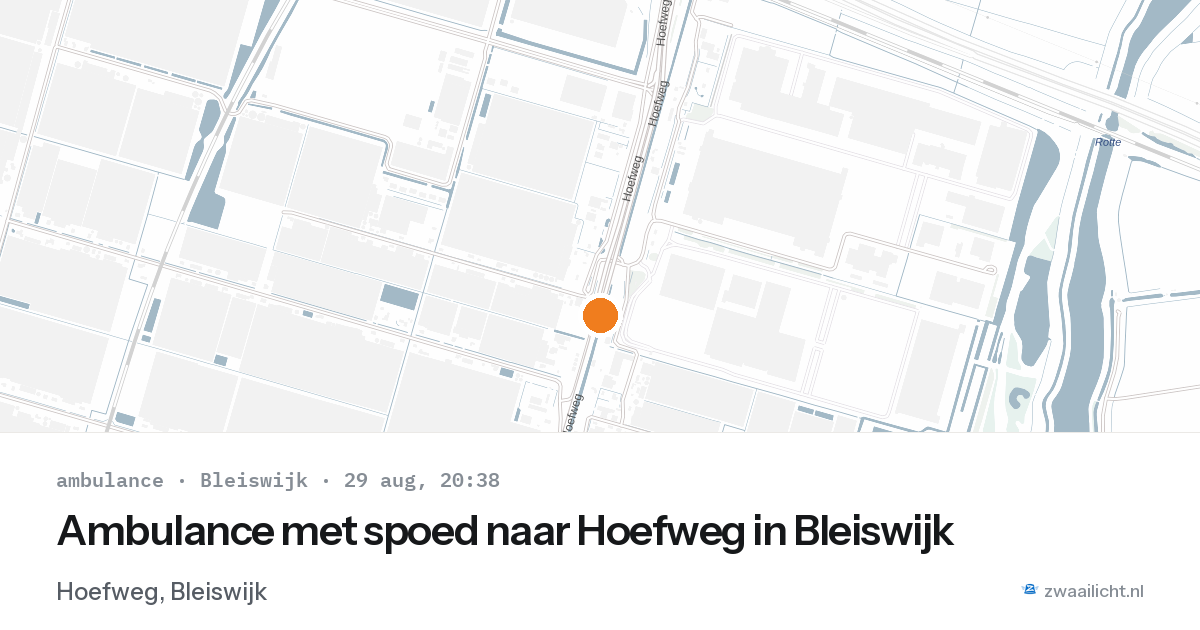 Ambulance met spoed naar Hoefweg in Bleiswijk — 29 aug 2026