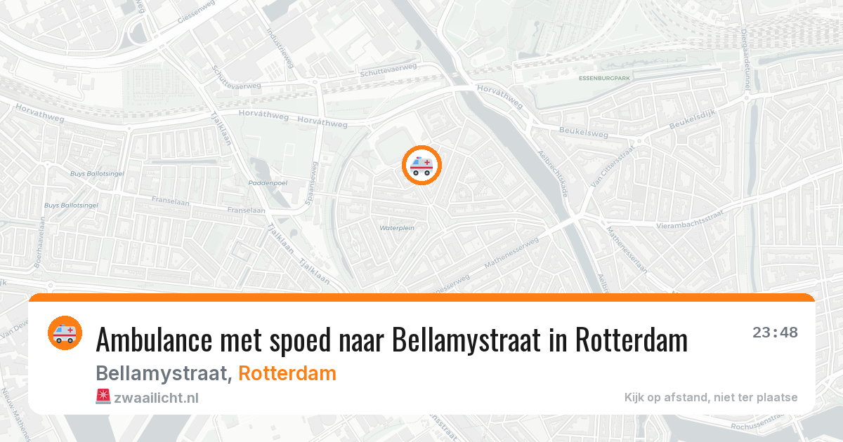 Ambulance met spoed naar Bellamystraat in Rotterdam — 7 apr 2026