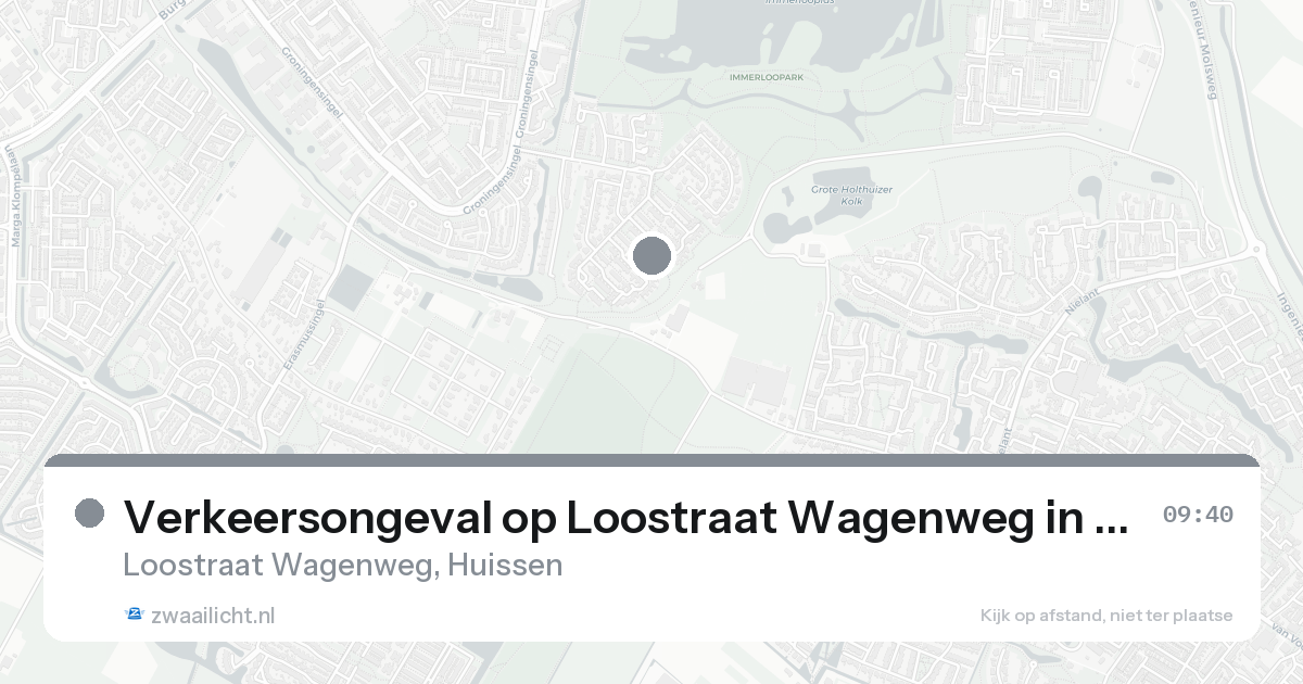 Verkeersongeval op Loostraat Wagenweg in Huissen — 7 feb 2026