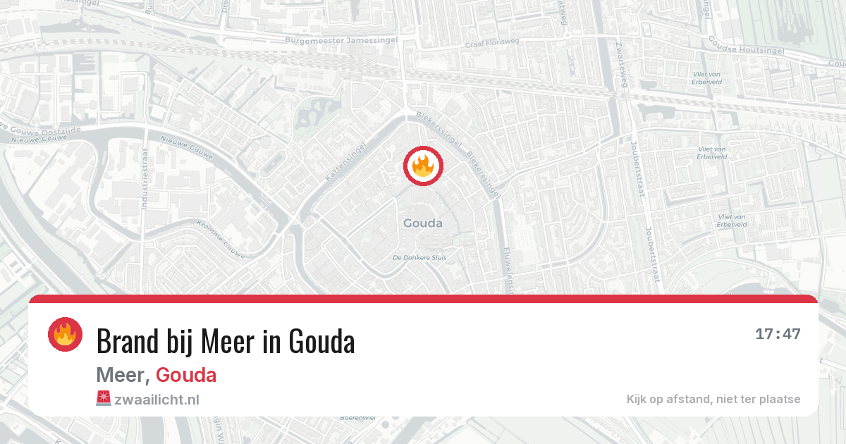 Brand bij Meer in Gouda — 25 mrt 2026