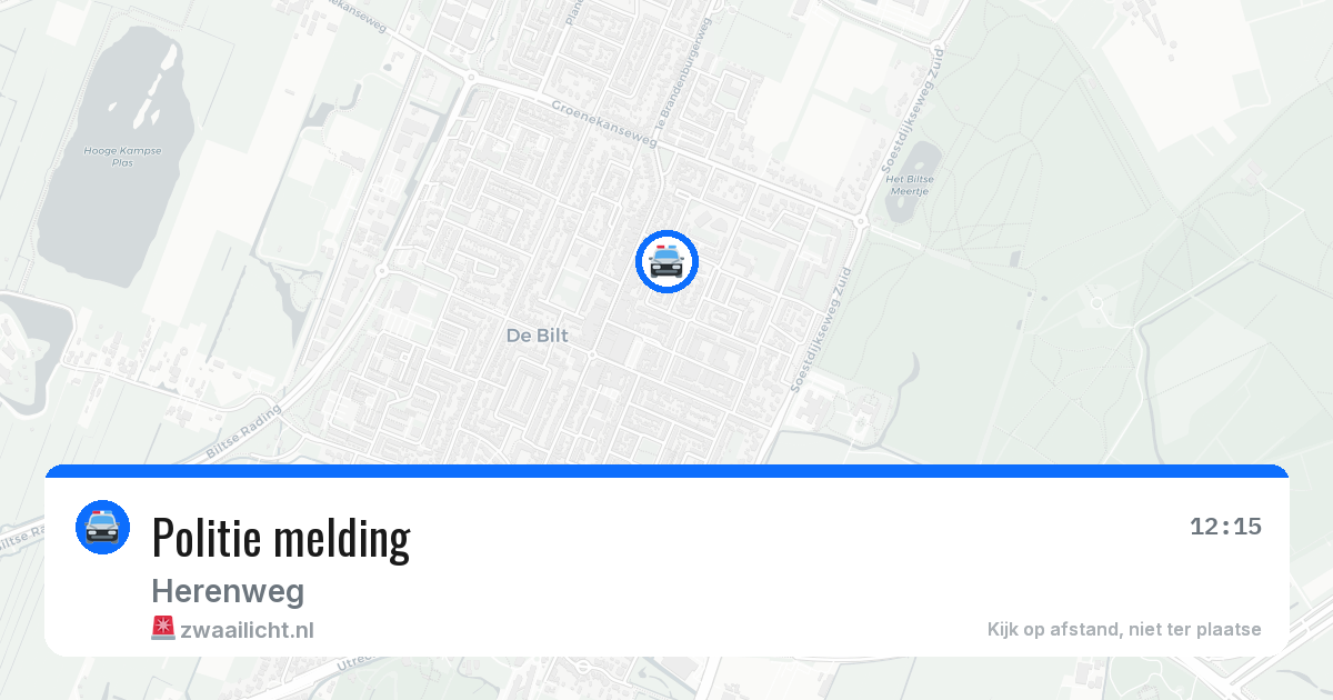 Politie melding — 6 mrt 2026
