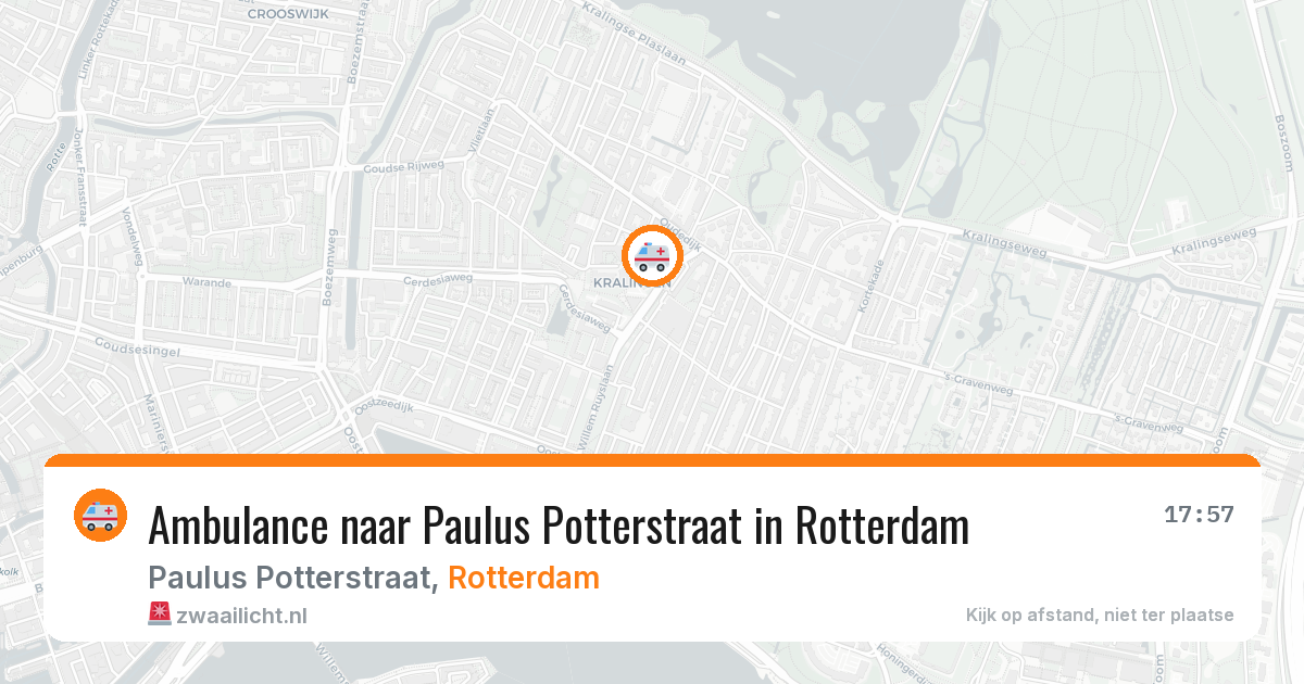 Ambulance naar Paulus Potterstraat in Rotterdam — 27 mei 2026