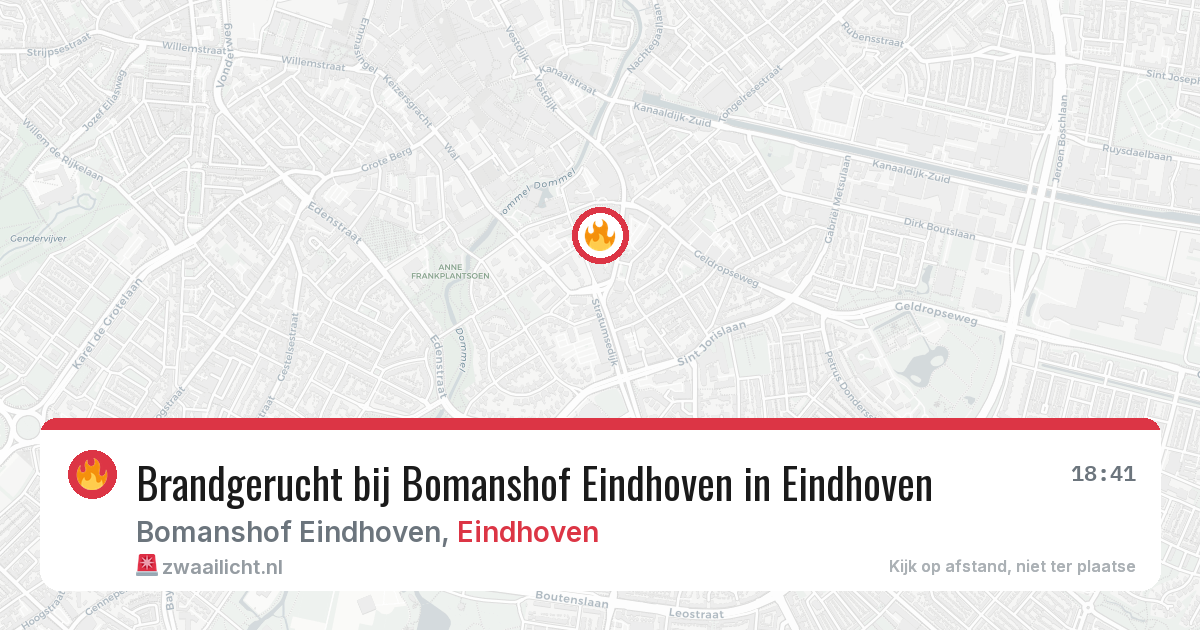 Brandgerucht bij Bomanshof Eindhoven in Eindhoven — 12 jun 2026