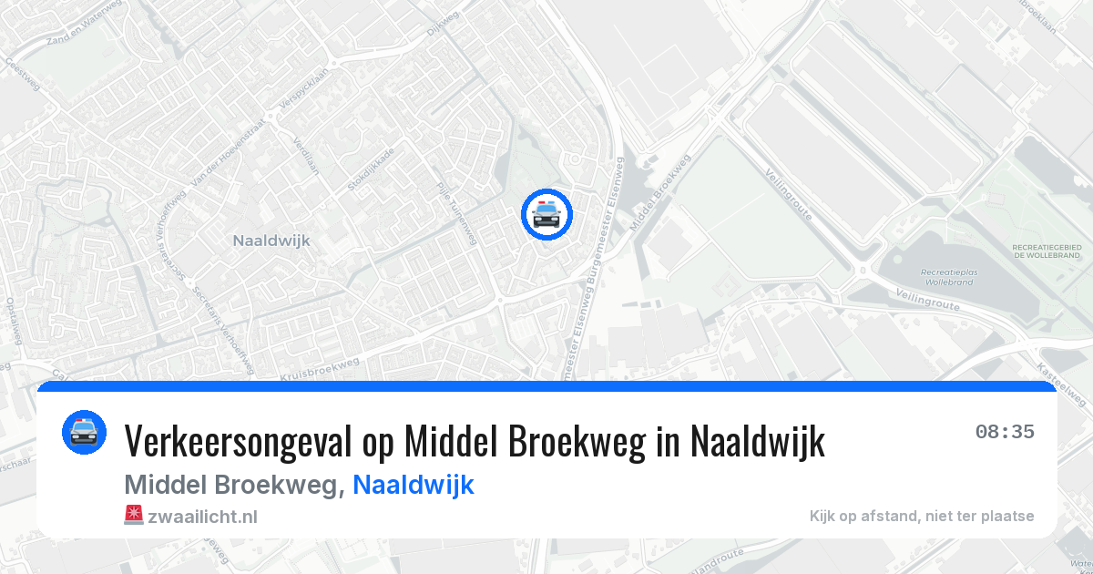 Verkeersongeval op Middel Broekweg in Naaldwijk — 13 mei 2026