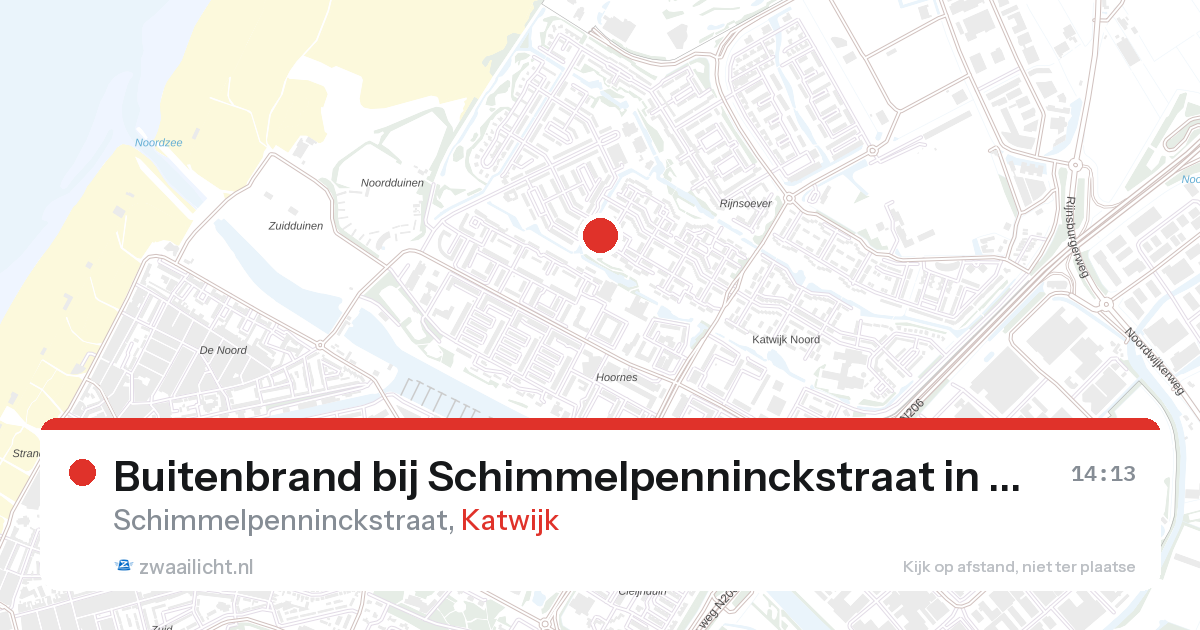 Buitenbrand bij Schimmelpenninckstraat in Katwijk — 26 apr 2026