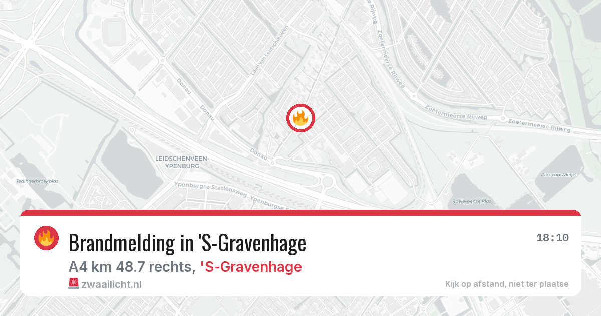 Brandmelding in 'S-Gravenhage — 7 apr 2026