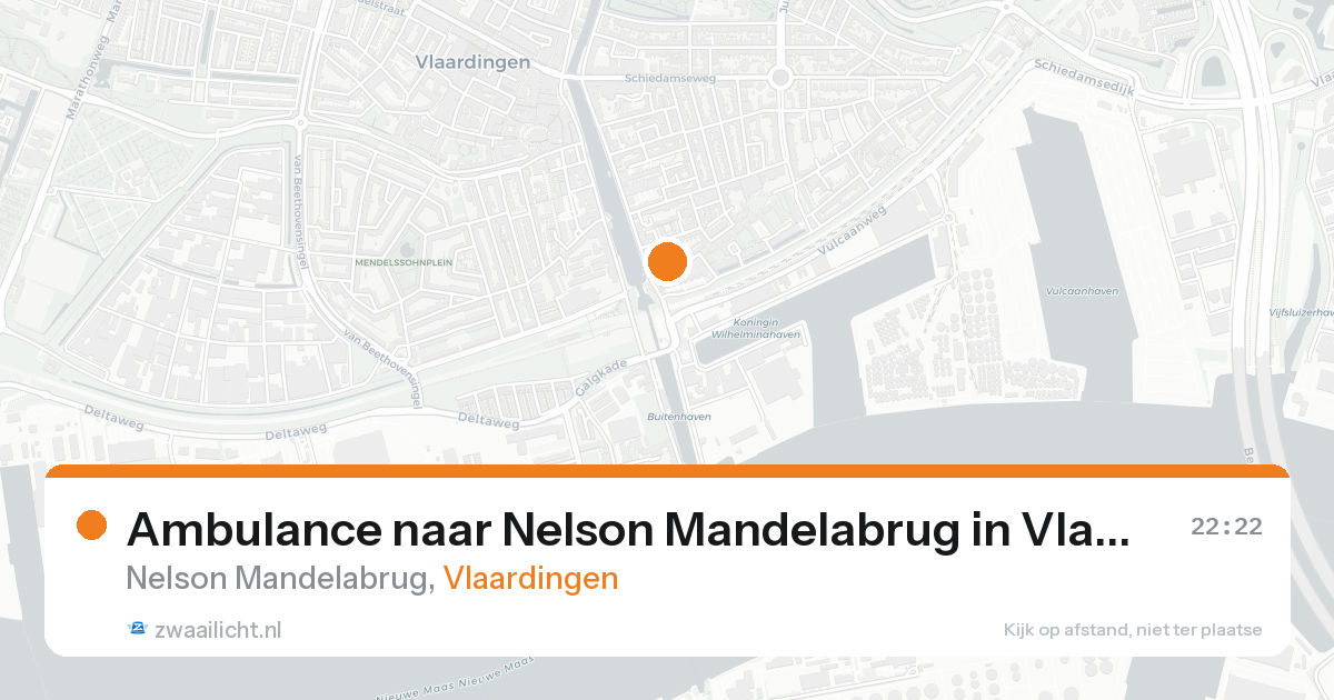Ambulance naar Nelson Mandelabrug in Vlaardingen — 30 jan 2026