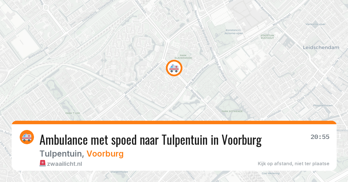 Ambulance met spoed naar Tulpentuin in Voorburg — 24 jun 2026