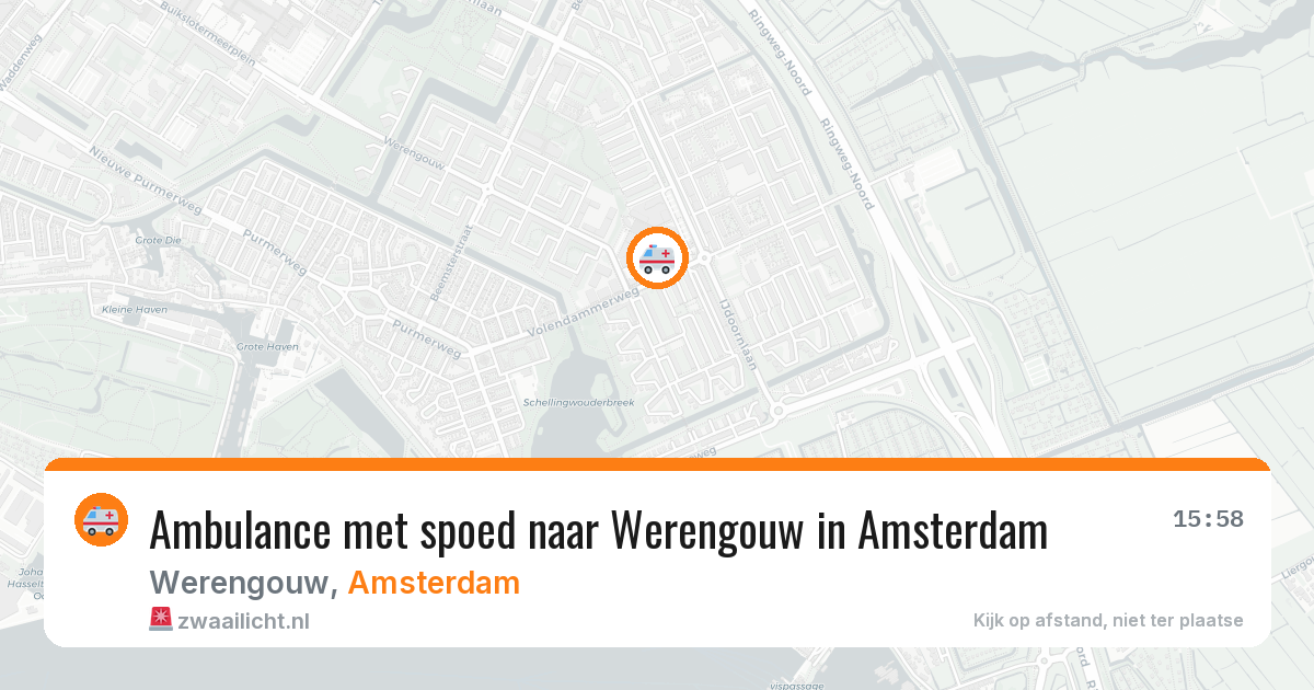 Ambulance met spoed naar Werengouw in Amsterdam — 4 mrt 2026