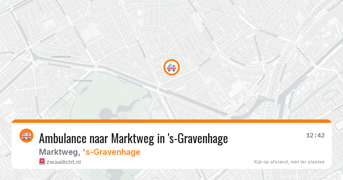 Ambulance naar Marktweg in 's-Gravenhage — 8 mei 2026