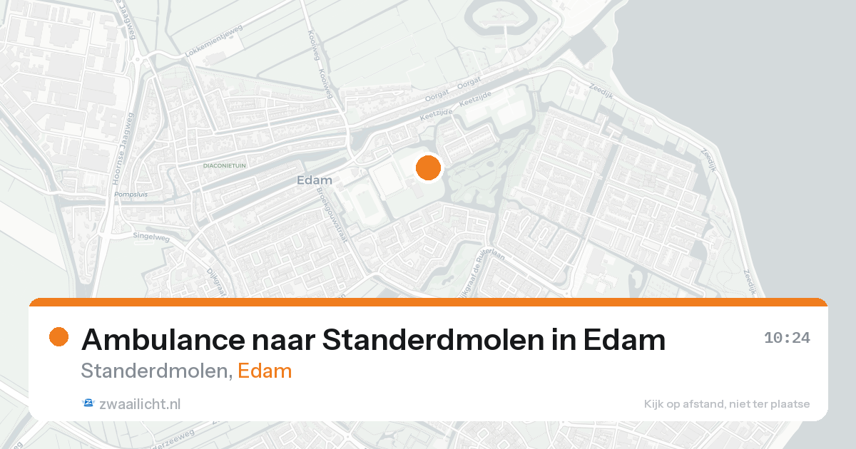 Ambulance naar Standerdmolen in Edam — 23 mei 2026
