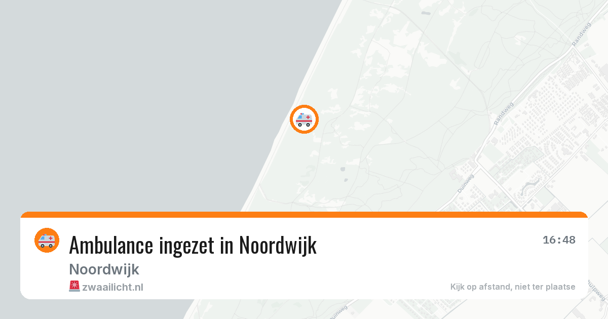 Ambulance ingezet in Noordwijk — 2 aug 2026