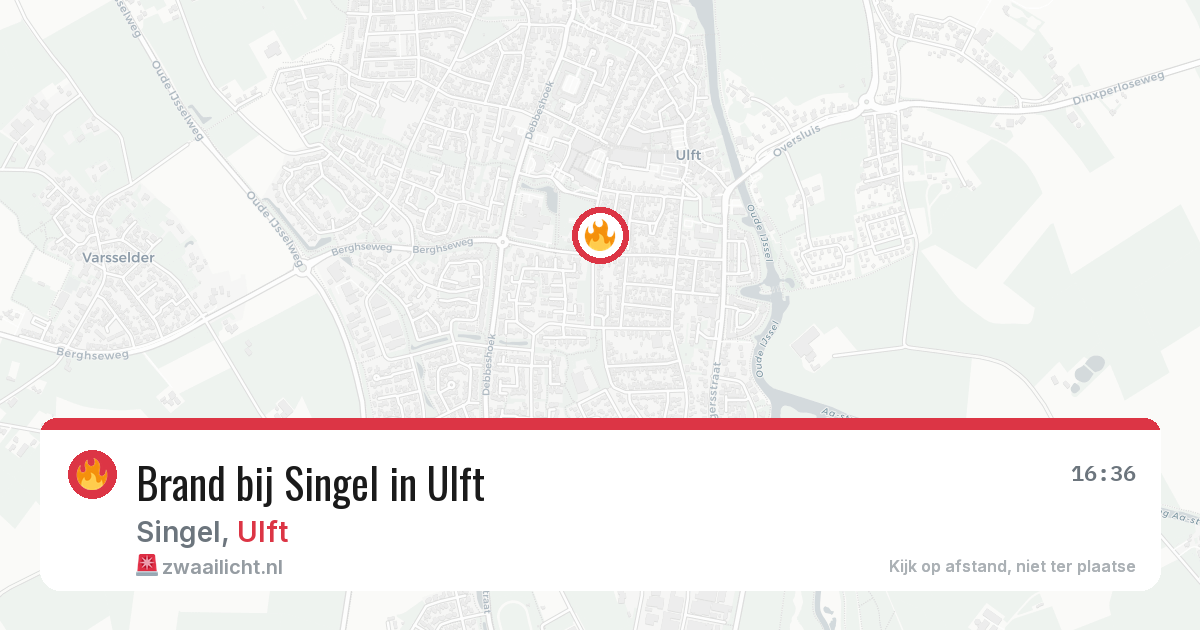 Brand bij Singel in Ulft — 23 jul 2026
