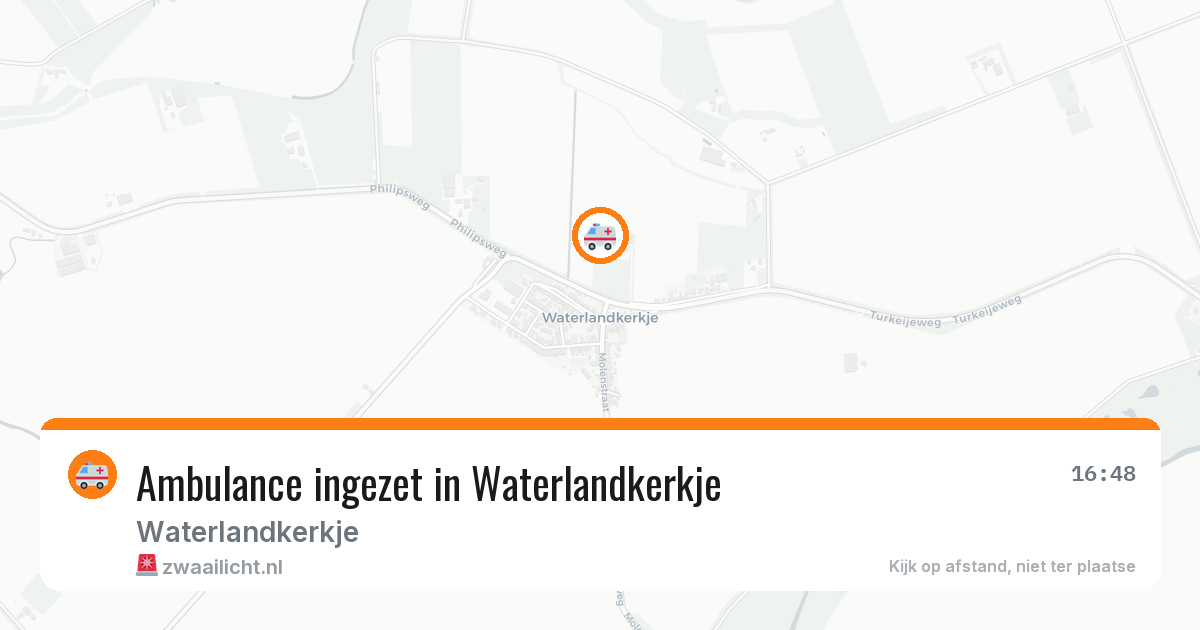 Ambulance ingezet in Waterlandkerkje — 12 mrt 2026