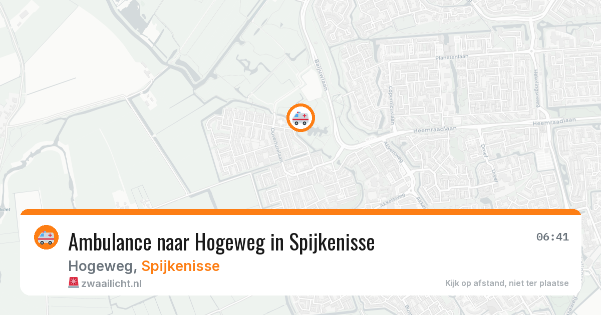 Ambulance naar Hogeweg in Spijkenisse — 8 jun 2026