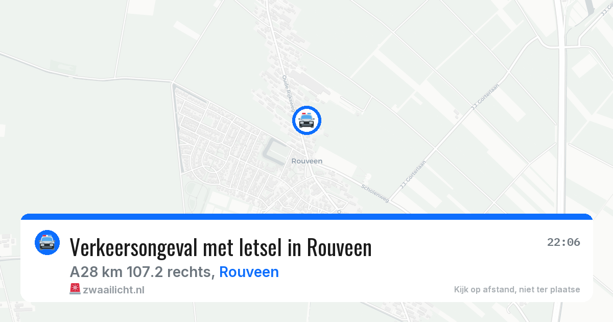Verkeersongeval met letsel in Rouveen — 12 jun 2026
