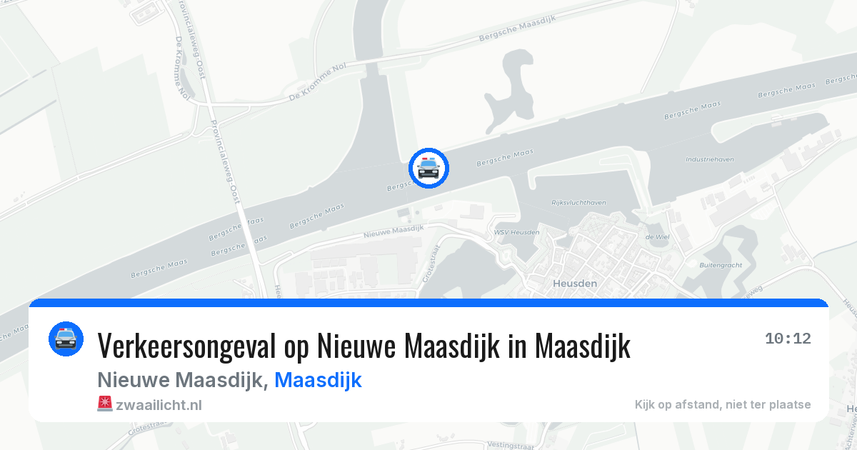 Verkeersongeval op Nieuwe Maasdijk in Maasdijk — 16 jul 2026