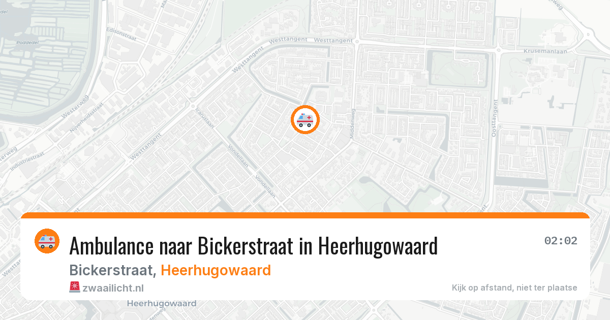 Ambulance naar Bickerstraat in Heerhugowaard — 10 mrt 2026