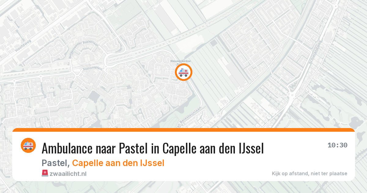 Ambulance naar Pastel in Capelle aan den IJssel — 5 apr 2026