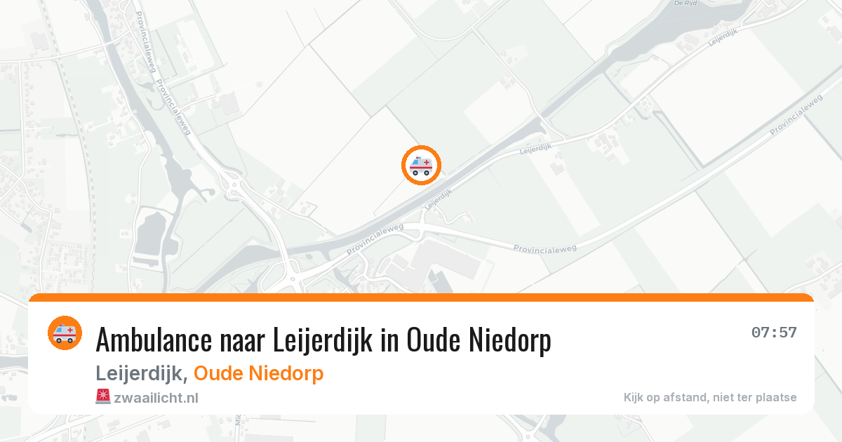 Ambulance naar Leijerdijk in Oude Niedorp — 16 feb 2026