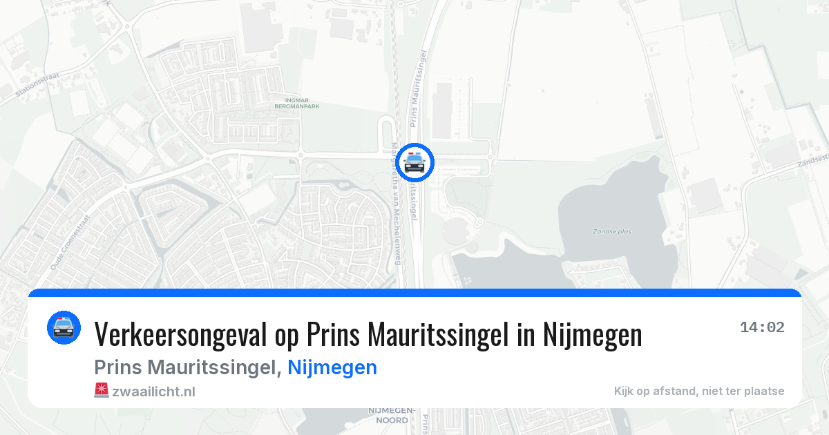 Verkeersongeval op Prins Mauritssingel in Nijmegen — 27 jun 2026