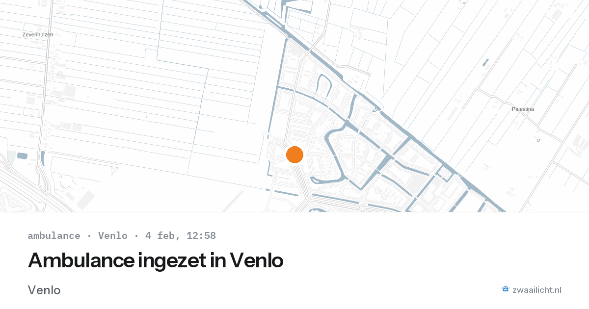 Ambulance ingezet in Venlo — 4 feb 2026