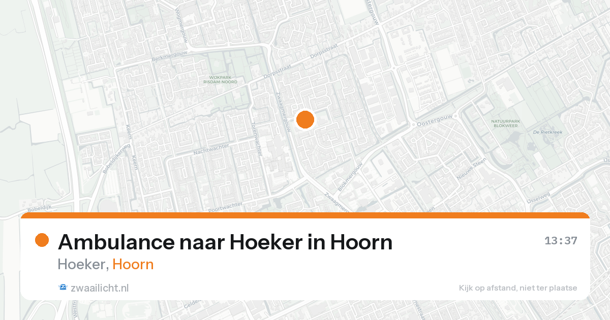Ambulance naar Hoeker in Hoorn — 23 mei 2026
